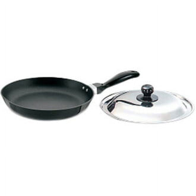 Hawkins Futura Non-Stick Frying Pan with Glass Lid, 26cm Black