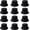 Black, variant on 12 count Bucket Hat for Women Men Adult Summer Plain Fishing Bucket Cap