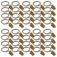 thumbnail image 3 of Paquete de 40 Clips Cortina Vintage, Anillo Cortinas Resistente a la OxidacióN Metal Fuerte con Clip Color Bronce, 3 of 5