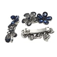thumbnail image 4 of Unique Bargains Hair Barrettes for Women Hair Clips Sparkly Glitter Hairpin 3 Pcs Blue Black, 4 of 6