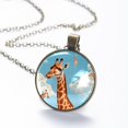 thumbnail image 6 of Giraffe Necklace Personalized Custom Photo Round Pendant Adjustable Stainless Steel Necklaces with Gift Box for Men Women Mothers Valentine's Jewelry Gift, 6 of 6