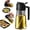 Black, variant on TrendPlain 16oz Glass Olive Oil Sprayer for Cooking - 2 in 1 Olive Oil Dispenser for Kitchen Gadgets,Air Fryer,Salad,Bbq - Black