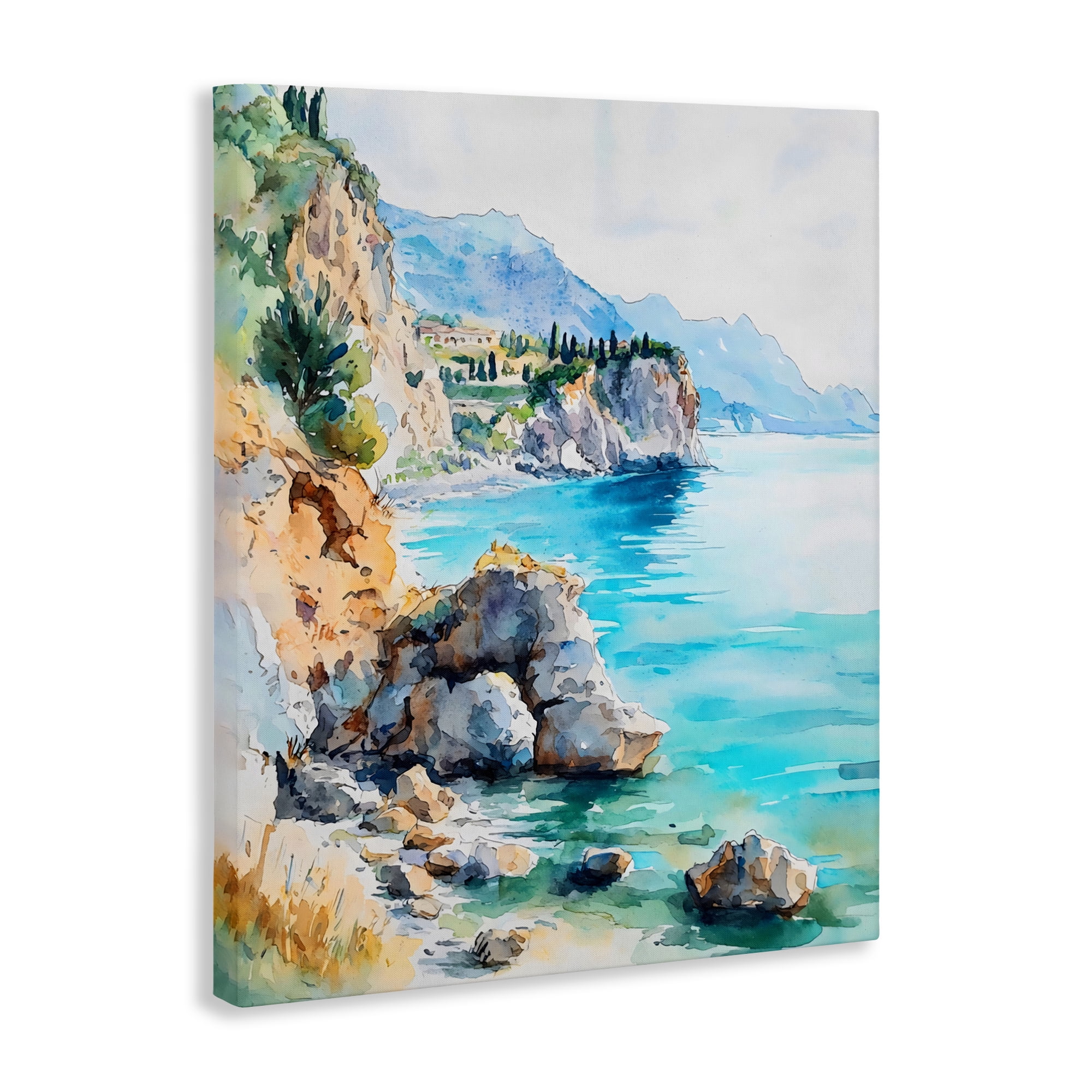 Stupell Industries Azure Italian Coastline Canvas Wall Art, design by LSR Design Studio