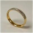 thumbnail image 3 of 2Ct Round Cut Lab Created Diamond Eternity Band Wedding Band Ring 14k Yellow Gold Plated, 3 of 4