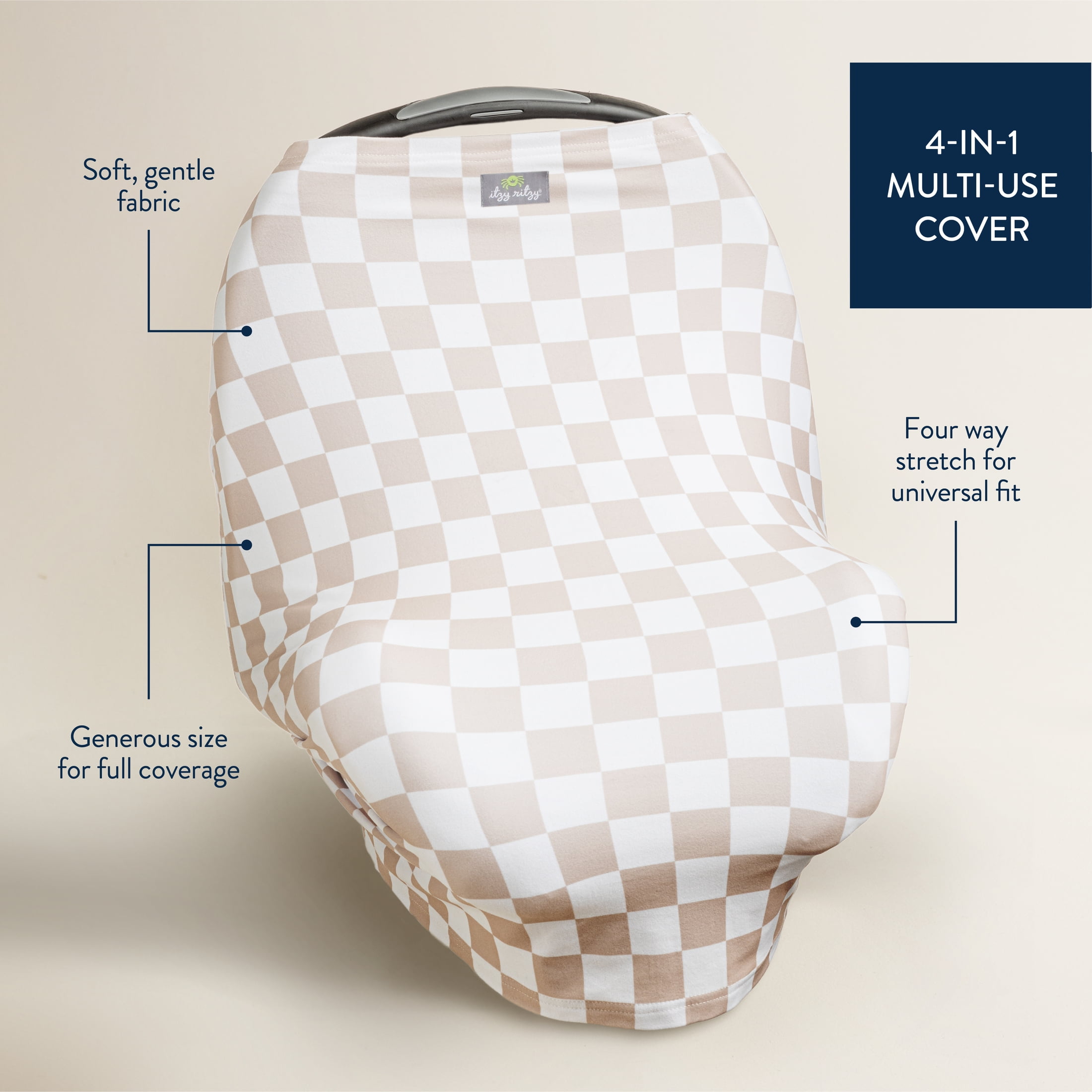 Itzy Ritzy Mom Boss™ 4-in-1 Nursing Cover, Car Seat Cover