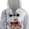 thumbnail image 4 of Playful Maine Coon Welcomes Winter Snowy Day with Cardinal Bird All Over Print 3D Hooded Duffle Toggle Coat Cat Lover Kitten Owner Gifts - 2017, 4 of 6