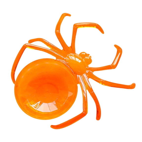 Halloween Spider Plates, Spooky Spider Shaped Plastic Serving Trays, Durable Candy Fruit Dish for Party Table Decor