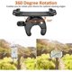thumbnail image 5 of KAIYANG Soporte para teléfono de bicicleta con rotación de 360 grados para iPhone, todos los teléfonos de 4,5 a 6,5 pulgadas, universal, de silicona, ajustable para motocicleta, color negro, 5 of 5