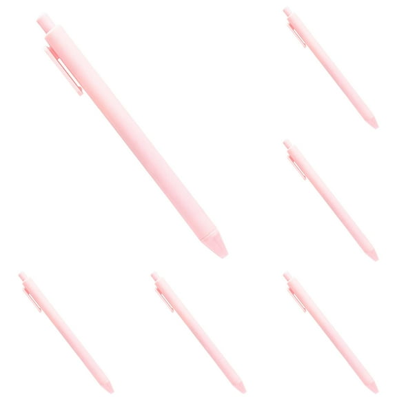 Meiiso Pink Retractable Ballpoint Pen, Ballpoint Pens Retractable Comfortable Writing Pens Cute In Medium Point .0 Mm for Teacher Student Bridal Shower 5Ml