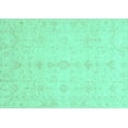 thumbnail image 1 of Ahgly Company Machine Washable Indoor Rectangle Oriental Turquoise Blue Traditional Area Rugs, 2' x 3', 1 of 4