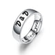 thumbnail image 2 of Anillo de titanio de acero de joyería de uso diario con diseño de la personalidad de la joyería, 2 of 6