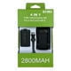 thumbnail image 1 of Kit De Batería Cargador Cable Carga Y Juega 2800mha Compatible Para Xbox One VIMI, 1 of 8