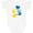 Blue, variant on Inktastic Down Syndrome Awareness with Handprints and Hearts Blue and Yellow Boys or Girls Baby Bodysuit