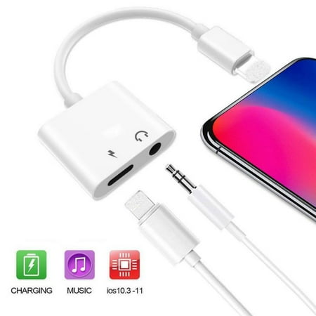 Supersellers iPhone Adapter & Splitter, 2 in 1 Aux Headphone Jack & Charging Adapter Converter For 3.5mm Earphone jack for iPhone