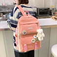 thumbnail image 4 of Conjunto de mochila escolar de 4 piezas, mochila bonita, bolso escolar, estuche para lápices, bolso de hombro para niños y niñas, 4 of 10