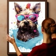 thumbnail image 6 of Scottish Terrier Dog Canvas Wall Art,Pet Canvas Painting Puppy Artwork,Colorful-Watercolor Original Artwork Print For Bedroom, Bathroom Wall Art decor, 6 of 6