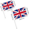 thumbnail image 2 of czcpp-Union Jack Hand Held Flag for VE-Day 80th Anniversary Decorations, 5.5 × 8.2 Inch, 15 Pcs UK Great Britain British Stick Flags Double Sided with 11.8 Inch White Pole for Party Decorations, 2 of 4