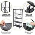 thumbnail image 2 of 5-Tier Metal Storage Shelves with Wheels, Heavy Duty Foldable Garage Shelving Unit for Easy Organization, Ideal for Kitchen, Garage, and Basement, Black, 2 of 6