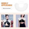 thumbnail image 5 of 1 pieza moda mujer gasa cuello falso desmontable hoja de loto borde falso collar, 5 of 5
