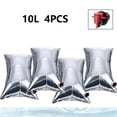 thumbnail image 1 of Bolsas de agua de 4 piezas, contenedor de agua plegable, bolsas de agua de emergencia reutilizables, contenedor de agua con grifo, la bolsa de agua es adecuada para almacenar agua en casa, acampar al, 1 of 7