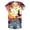 Orange, variant on Women'S T-Shirts Tops V-Neck Short Cap Sleeve Tee Top Halloween Witch Tree Skeleton Pumpkin Print Casual Funny Yellow XXL