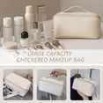 thumbnail image 3 of Bolsa de cosméticos de viaje de gran capacidad: bolsa de maquillaje multifuncional para fácil acceso, viajes, 3 of 5