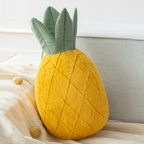 Soft Pineapple Shaped Throw Pillow, Fruit Themed Shaped Cushions, Decorative Shaped Cushion for Couch, 9.5" x 11.5" Yellow, 1 Pack