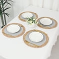 thumbnail image 7 of Unique Bargains Set of 4 Placemats for Dining Table Decor Table Mats Light Gray 14x14in, 7 of 7