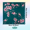 thumbnail image 3 of GIRACOA 4 PCS Large Satin Square Head Scarf for Women, 35" Silk Floral Hair Bandanas for Hair Wrapping & Handbag Accessory, 3 of 7