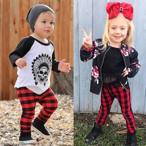 baby girl plaid leggings