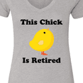 thumbnail image 4 of Inktastic Retirement This Chick is Retired Women's V-Neck T-Shirt, 4 of 5