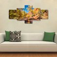 thumbnail image 3 of TISHIRON 5PCS Framed Canvas Wall Art Set,50"x24" Zion National Park Fall Landscape Canvas Art Decor, 3 of 7