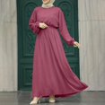 thumbnail image 2 of Women's Long Sleeve Dress Vintage Pullover Abaya Prayer Clothes, 2 of 3