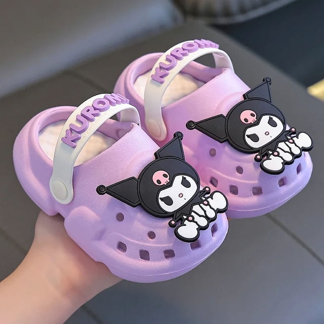 Sandalias de verano para mujer, bonitas, antideslizantes, con diseño de nube, Cinnamoroll Kuromi, con agujeros, diseño moderno, zapatillas de Hello Kitty
