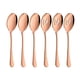 thumbnail image 1 of Juego de cubiertos de Acero inoxidable Toystoory 6 piezas Oro rosa, 1 of 6