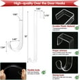 thumbnail image 3 of chalian 12" Wreath Hangers for Front Door,Non Scratch Wreath Door Hanger,Over The Door Hooks Hanger Easter Fall Halloween Christmas Decorations Indoor Outdoor,Welcome Sign for Front Door Decor,1 Pack, 3 of 16