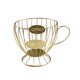 thumbnail image 3 of Ounissouiy Coffee Pod Cup-shaped Universal Stable Storage Basket Base Wire Holder Organizer Retro Tabletop Cafe Container Rack Juegos de servir café y té Dorado, 3 of 4