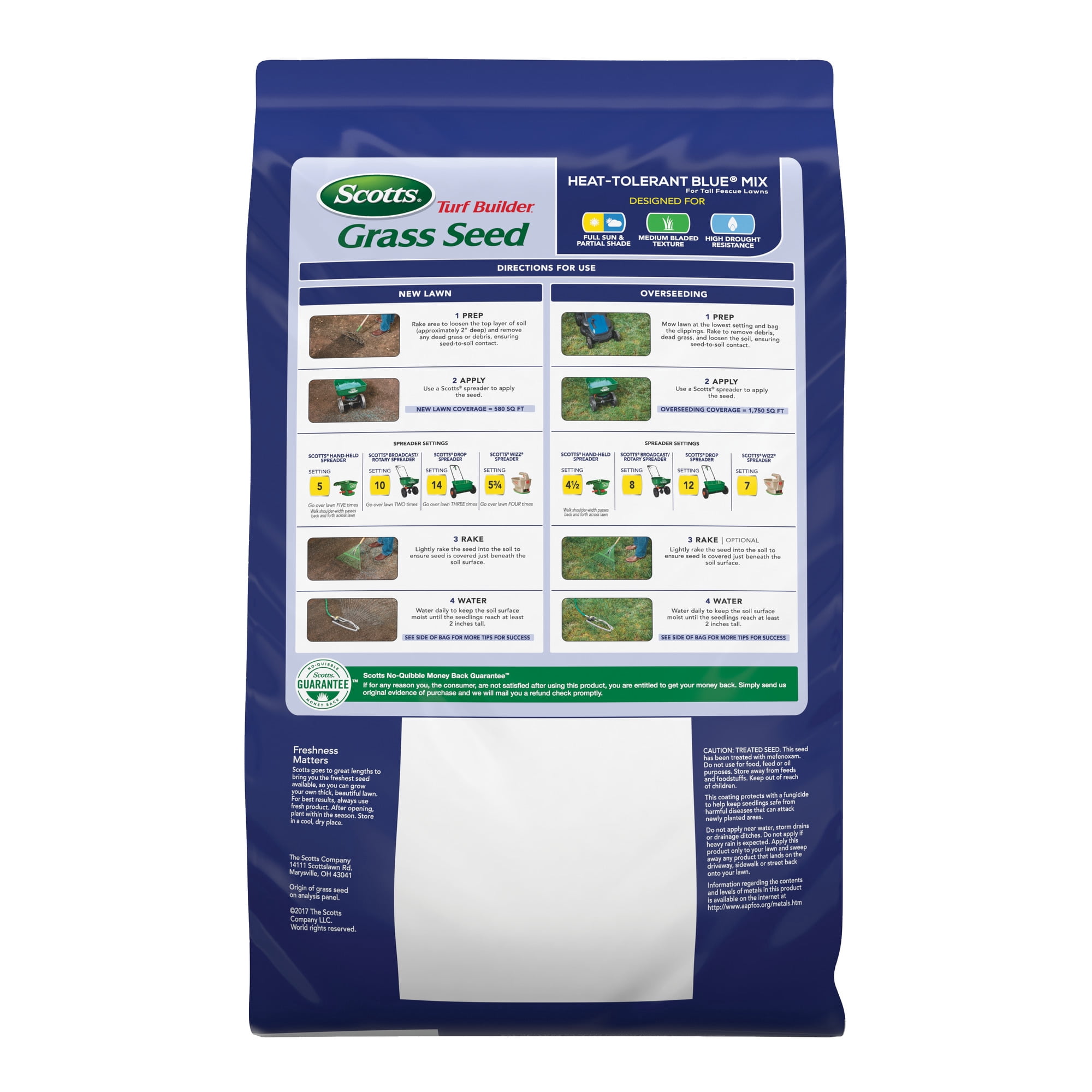 Scotts Turf Builder Grass Seed Heat-Tolerant for Tall Fescue, 7 lbs.