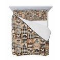 thumbnail image 7 of Quilts Twin Size Bedding Set, Farmhouse Checkered Lightweight Quilted Comforter, Rustic Retro Farm Life Assembling Soft Reversible Bedspread Coverlet with Pillow Covers for All Season, 68" x 86", 7 of 7