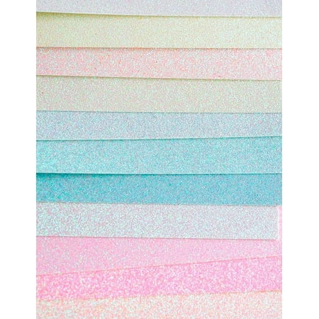 UPC: 0873980201626 | Memory Box Glitter Paper Pad 6 X6 24/Pkg-Delicate Pastel
