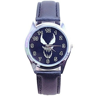 Michael Jackson Square Face Black Leather Band Wrist Watch