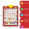 thumbnail image 4 of 2026 Interactive Talking Poster - Bilingual English & Spanish ABC Wall Chart for Toddlers, Kids Educational Learning Toy with Sound & Songs,blue, 4 of 5