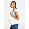 thumbnail image 2 of No Boundaries Women's Tote Bag, White with Lemon Embroidery, 2 of 5