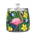 thumbnail image 7 of Yayeee Ashtray with Lid for Cigarette Smokeless Stainless Steel Home Ash Holder, Pink Flamingo Pattern, 7 of 7