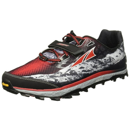 Altra Men's King MT Lace up Mountain Trail Running Shoes Black Red Size (Best Running Shoes For Mountain Trails)