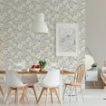 thumbnail image 5 of Brewster Bergman Mustard Scandi Flower Paste The Wall Non Woven Wallpaper, 20.5-in by 33-ft, 56.4 sq. ft., 5 of 13