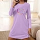 thumbnail image 1 of HongQid Nightgowns for Women Soft Grpahic House Dress Long Sleeve Sleep Shirts Fall Sleepwear Night Gown Nightshirt, 1 of 6