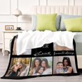 thumbnail image 5 of Custom Aunt Blanket, Gift for Aunt Mothers Day Customized Blankets with Photos, Birthday Gifts for Aunt, Best Aunt Ever Personalized Flannel Blanket with Photos Blankets, 5 of 5