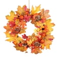 thumbnail image 1 of Guirnalda de puerta artificial de Halloween, cono de pino de calabaza, hoja de arce, guirnalda colgante para puerta, decoración floral de simulación kenally HA9077-00B, 1 of 6