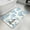 White, variant on Purple Blue Hot Air Balloon Bathroom Rugs Non Slip Washable Bath Mat Absorbent Front Door Mat Modern Balloon Float Clouds Indoor Doormat for Kitchen Entryway Shower Decor Accessories 15.7"x23.6"